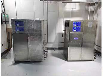 潔凈間用中央空調(diào)外置臭氧發(fā)生器安裝現(xiàn)場(chǎng)