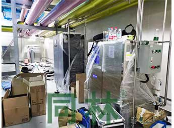 某疫苗生產企業(yè)臭氧發(fā)生器施工現(xiàn)場