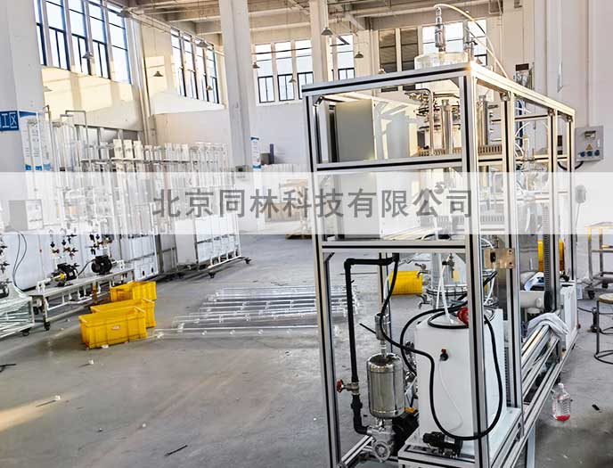 臭氧催化氧化中試實驗裝置測試完成