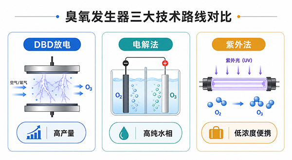 臭氧發(fā)生器技術(shù)迭代：DBD放電、電解、紫外三大路線對比